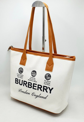 ساک دستی کژوال زنانه کتان بربری سفید