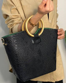 کیف زنانه دسته چوبی مدل ساحلی