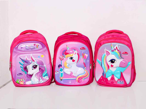 کوله پشتی فانتزی دخترانه خارجی اسب تک شاخ یونیکورن