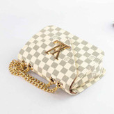 کیف دوشی زنانه لویی ویتون بند زنجیری چهارخانه