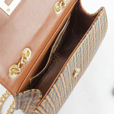 کیف دوشی زنانه لویی ویتون بند زنجیری چهارخانه