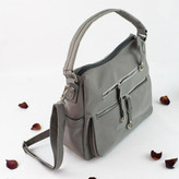 کیف دوشی زنانه دو زیپ کژوال