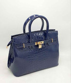 کیف دوشی زنانه مدل هرمس آبی نفتی