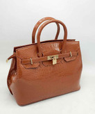 کیف دوشی زنانه مدل هرمس شکلاتی