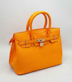 کیف دوشی زنانه مدل هرمس اخرایی