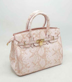 کیف دوشی زنانه مدل هرمس صورتی