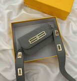 کیف زنانه چرمی به همراه جعبه طوسی