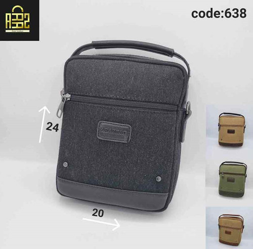 کیف دوشی مردانه کتان کد638