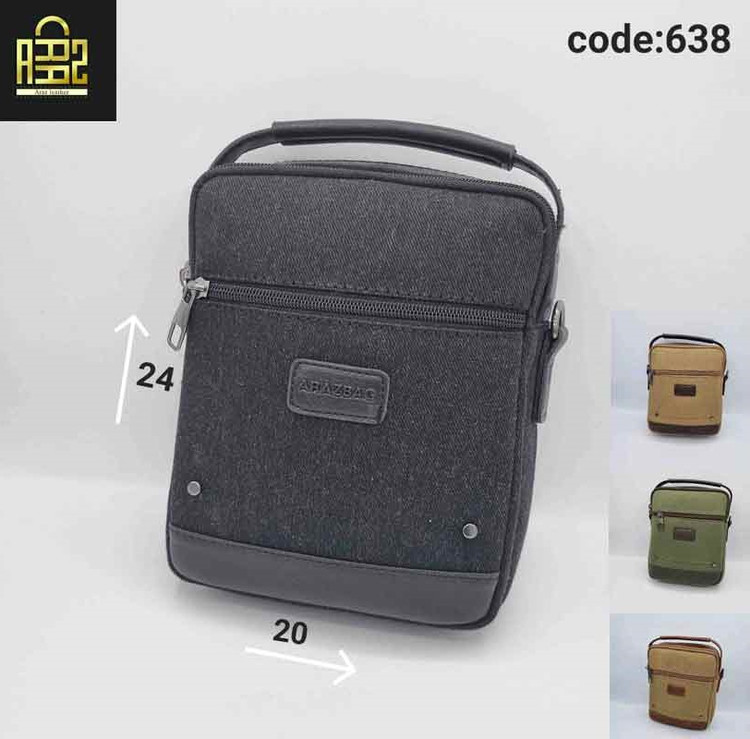 کیف دوشی مردانه کتان کد638